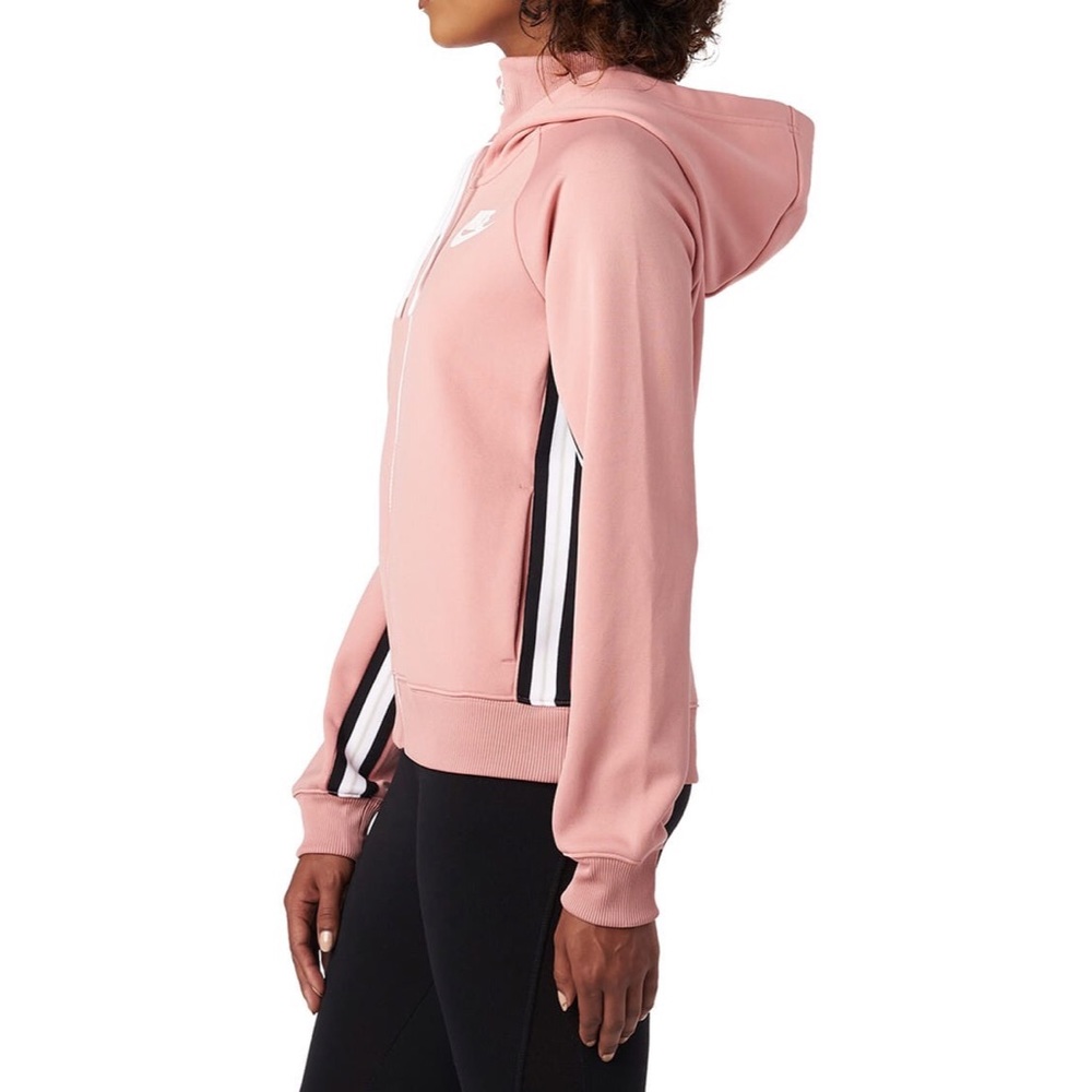 PINK NIKE POLYKNIT FZ HOODIE AND PANTS